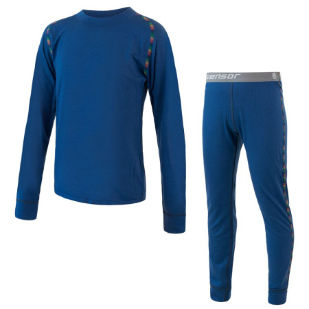 Intimo sportivo per bambini Sensor Merino Air Set triko+spodky 2022 blu Darkblue