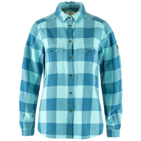 Camicia da donna Fjällräven Övik Heavy Flannel Shirt W blu Dawn Blue-Breeze Blue