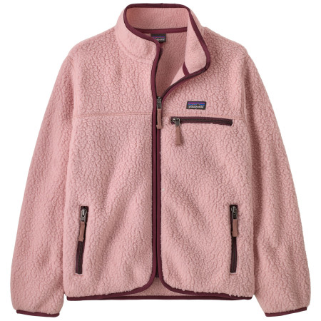 Felpa da bambino Patagonia K's Retro Pile Jacket - Fuzzy Mauve rosa Fuzzy Mauve