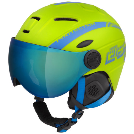 Casco da sci per bambini Etape Rider Pro verde Lime/BlueMat