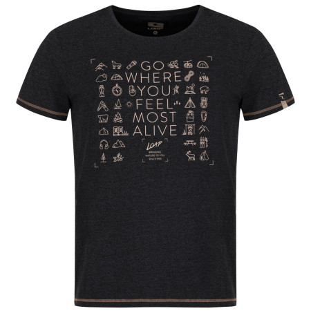 Maglietta da uomo Loap Alexus nero black