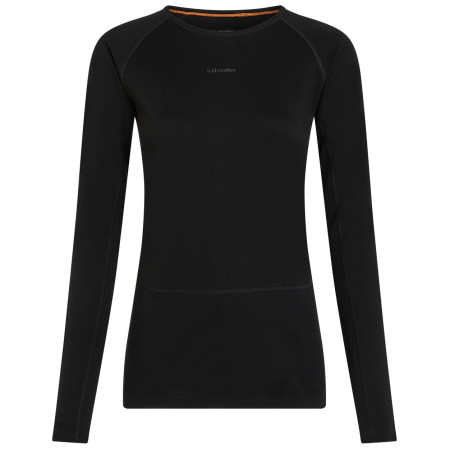 Maglietta sportiva da donna Icebreaker Women Merino 200 ZoneKnit LS Crewe nero Black