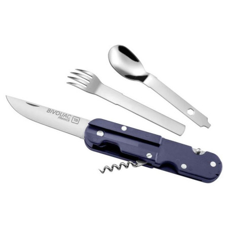 Coltello multifunzionale TB OUTDOOR Bivouac French Navy Camp Knife blu