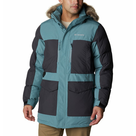 Giacca da uomo Columbia Marquam Peak Fusion™ Parka blu Metal, Shark