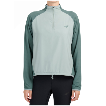 Felpa tecnica da donna 4F Sweatshirt Fnk F0908 verde/verde chiaro Teal