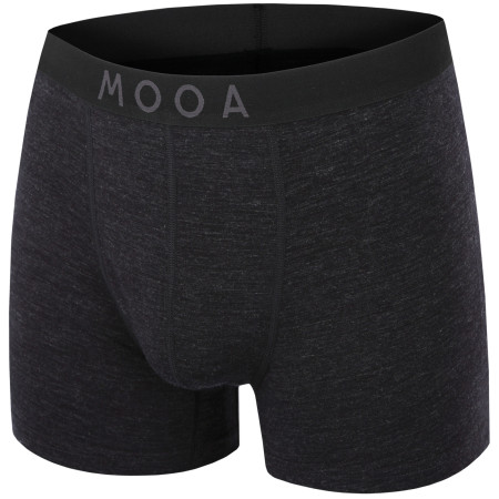 Boxer da uomo MOOA MerinoSilk 4in nero black melange