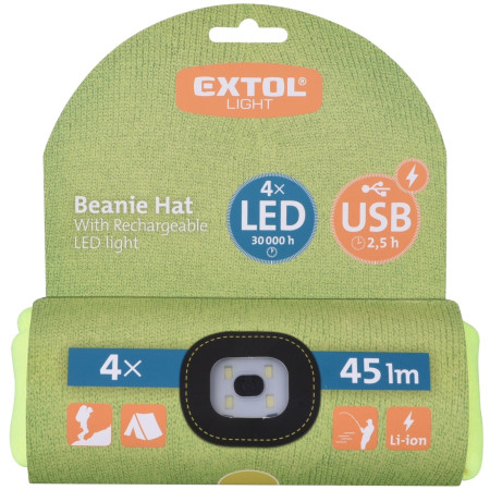 Cappello con luce LED frontale Extol Light
