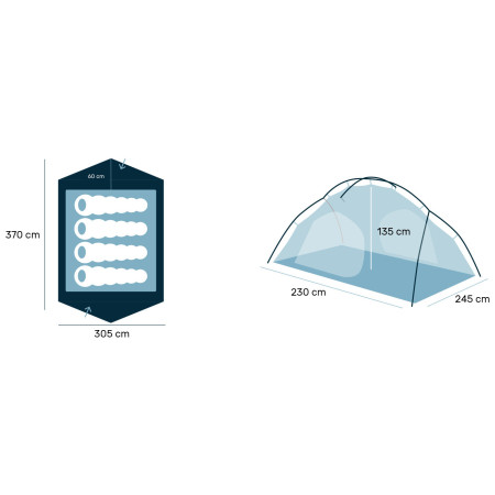 Tenda da trekking Warg Midi 4