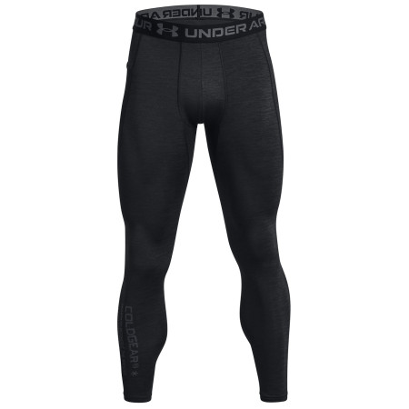Pantaloni termici da uomo Under Armour CG Armour Twist Lgs nero/grigio Black / / Pitch Gray