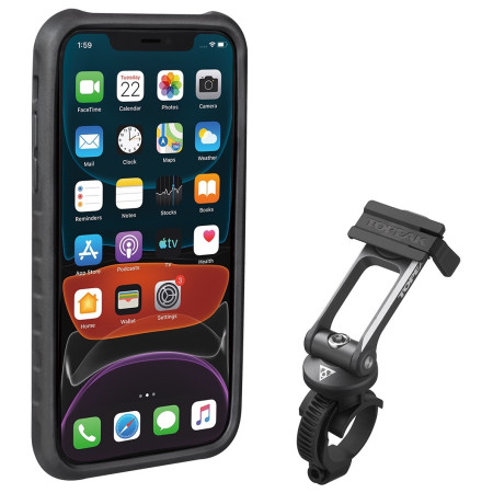 Custodia Topeak Ridecase Pro Iphone 11 nero/grigio Black/Gray