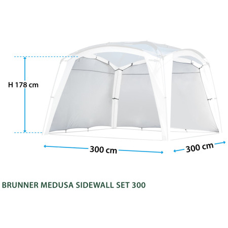 Parete laterale Brunner Medusa Sidewall Set 3x3