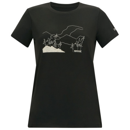 Maglietta da donna Regatta Womens Fingal Stretch nero Black