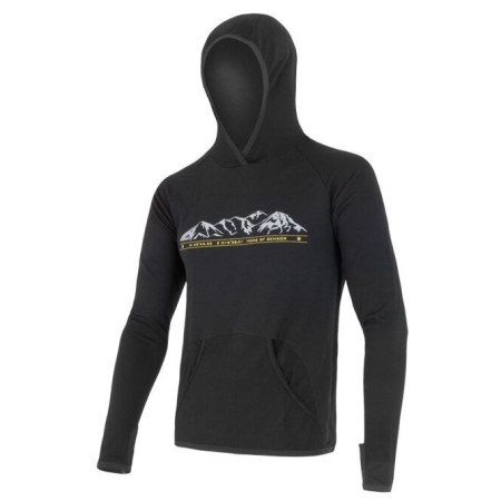 Felpa da uomo Sensor Merino Upper Hory nero Black