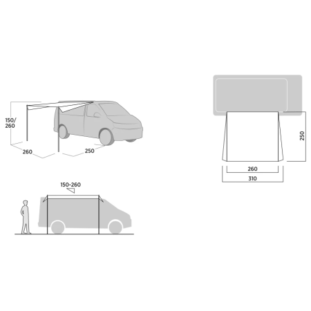 Tendalino Easy Camp Voss Canopy II.