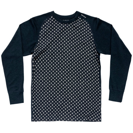 Maglietta funzionale da uomo Devold Signature Merino 230 Shirt Man nero/bianco INK/RAWWHITE