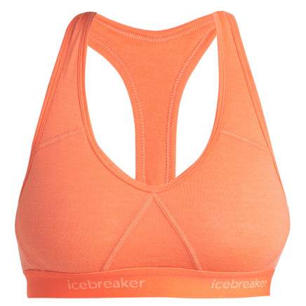 Reggiseno Icebreaker W's Sprite Racerback Bra arancione Tang