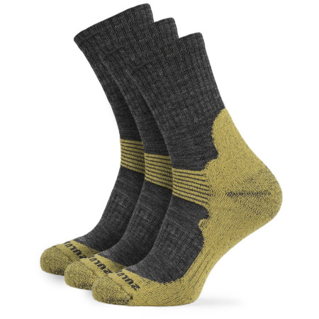 Calze Zulu Merino Allseason 3-pack grigio/giallo grey/yellow