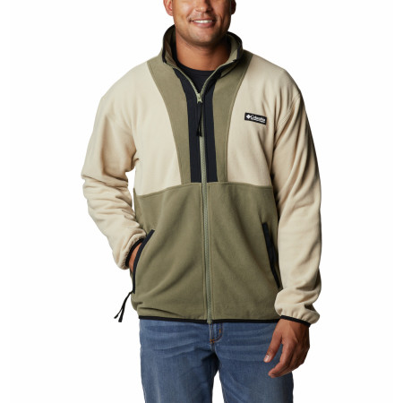 Felpa da uomo Columbia Back Bowl Fleece Lightweight beige Ancient Fossil, Stone Green, Black