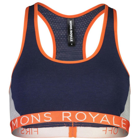 Reggiseno Mons Royale Sierra Sports Bra (2020) blu/arancio Navy/OrangeSmash