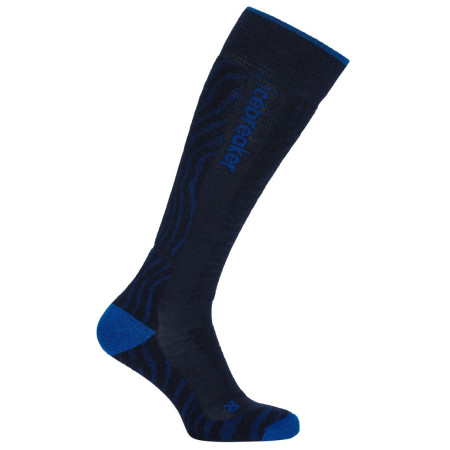 Calzini da donna Icebreaker W Mer Ski+ Medium OTC Mountain Contour nero/blu Mnav/Lazu/Black