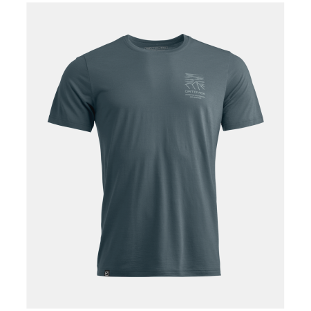 Maglietta funzionale da uomo Ortovox 150 Cool Mtn Mission Ts M grigio scuro Dark Arctic Grey
