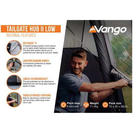Tenda per minibus Vango Tailgate AirHub II Low