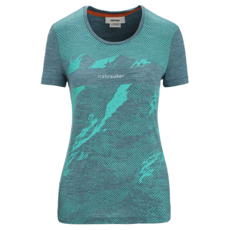 Maglietta sportiva da donna Icebreaker Women Sphere II SS Tee Trail verde Green Glory Heather