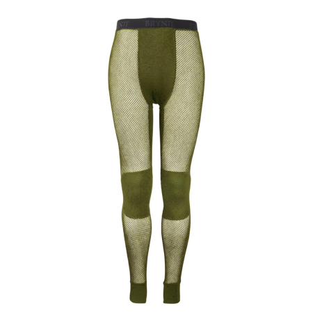 Pantaloni termici da uomo Brynje of Norway Tactical Wool Thermo Longs verde Olive Green