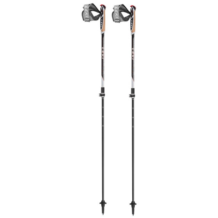 Bastoncini da nordic walking Leki Poles Instructor Lite nero/bianco black-white-orange