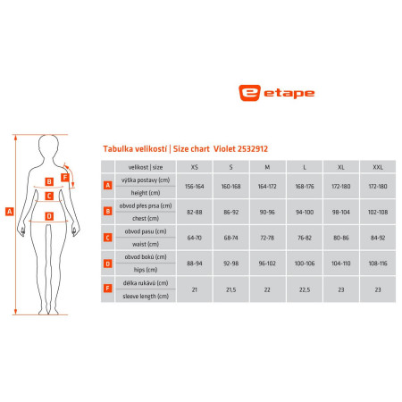 Maglia da ciclismo per donna Etape Violet