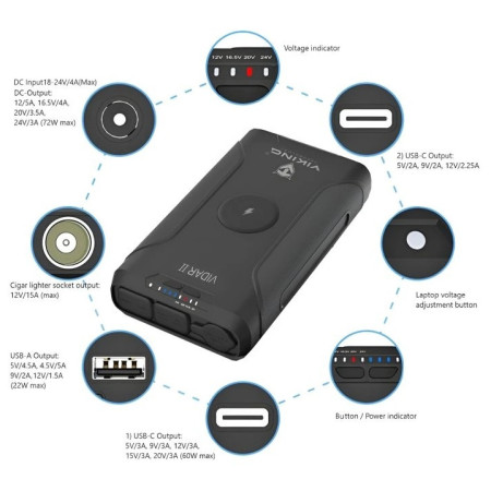 Powerbank da esterno Viking Technology Vidar II