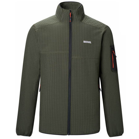 Felpa funzionale da uomo Regatta Baslinn khaki scuro DarkKhak/Blk