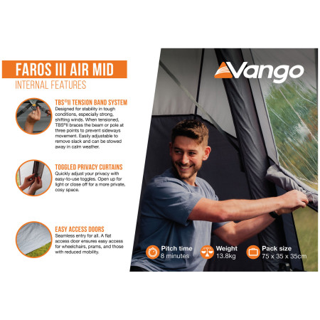 Tenda per minibus Vango Faros III Air Mid