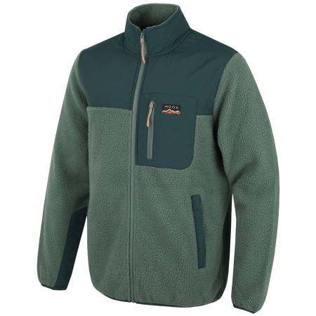 Felpa da uomo MOOA Sherpa verde forest green