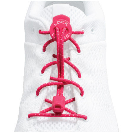 Lacci delle scarpe Lock Laces Original rosa Hot Pink