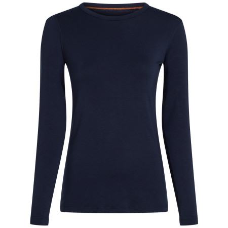 Maglietta sportiva da donna Icebreaker Women Merino Blend Core Midweight LS Crewe blu scuro Midnight Navy