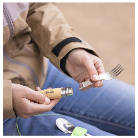 Posate Opinel Picnic Plus con forchetta/cucchiaio/tovagliolo