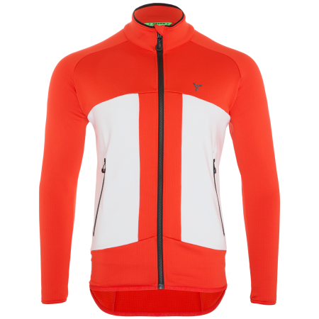 Maglia da ciclismo da uomo Silvini Valdaoro rosso ruby-cloud