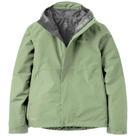 Giacca da donna Rab Downpour Jacket Wmns verde