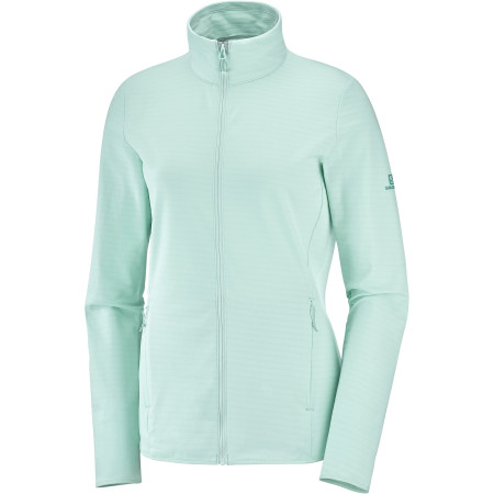 Felpa da donna Salomon Outrack Full Zip W azzurro IcyMorn