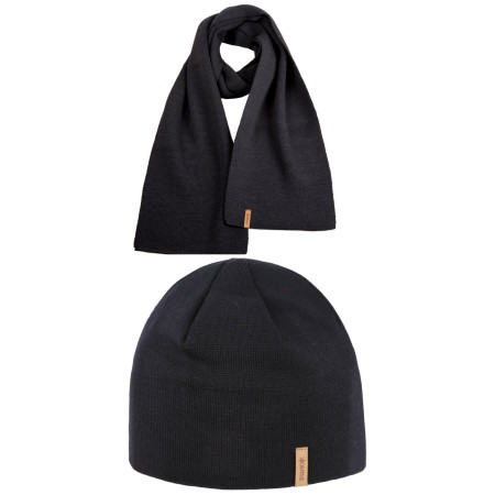 Set Kama Merino čepice a šála A02 + S07 nero black