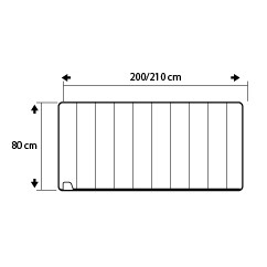 Sacco a pelo rettangolare Trimm Travel 185 cm