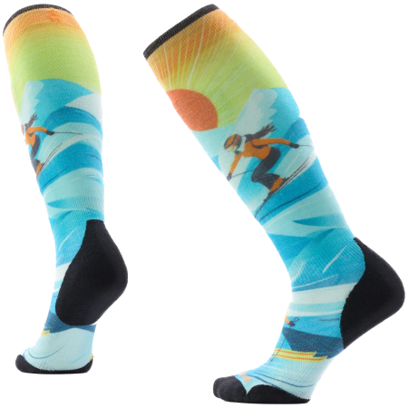 Calze Smartwool Women's Ski Targeted Cushion Steep Days blu Serene Blue