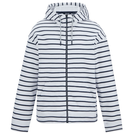 Felpa da donna Regatta Bayletta Hoody bianco/blu Wht/NvyStrpe