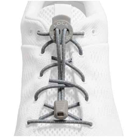Lacci delle scarpe Lock Laces Original grigio Cool Gray