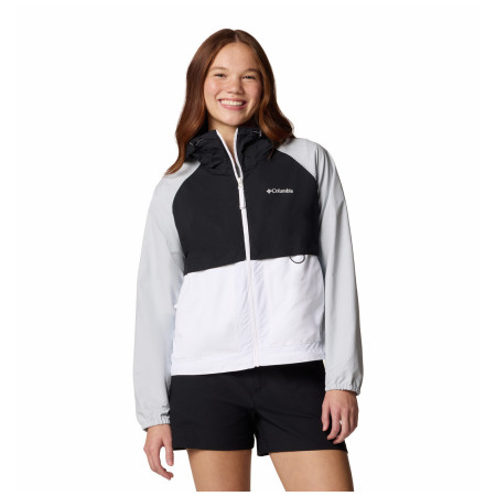 Giacca da donna Columbia Spire Valley™ Windbreaker bianco White, Black, Cirrus Grey
