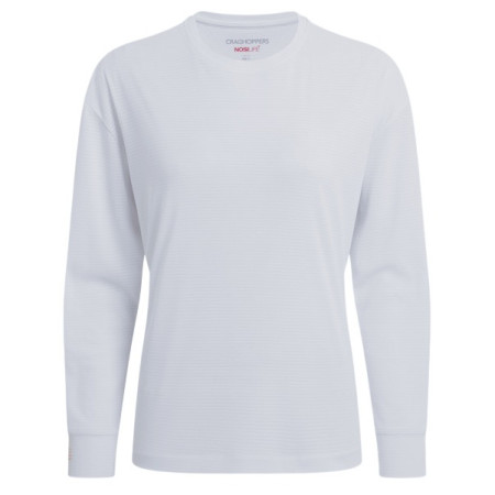 Maglietta da donna Craghoppers NosiLife SolarShield+ Long Sleeved T-Shirt bianco White