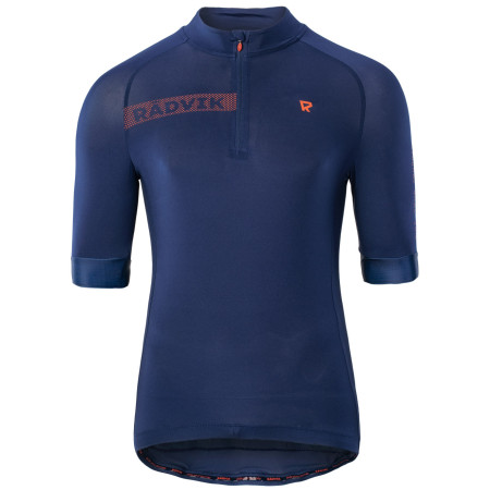 Maglia da ciclismo da uomo Radvik Alpha Gts blu Medieval Blue/Tangarine Tango