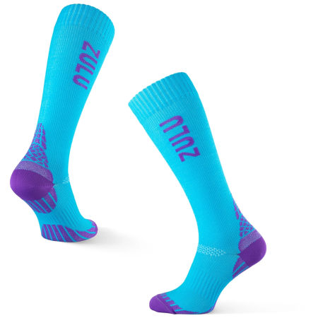 Calze a compressione Zulu Run Compression blu/viola blue/violet