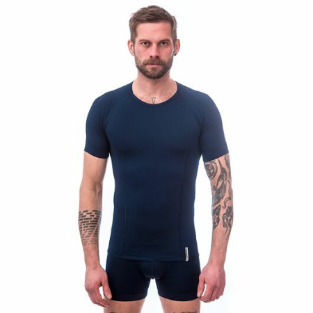 Maglietta da uomo Sensor Coolmax Tech Deep Blue